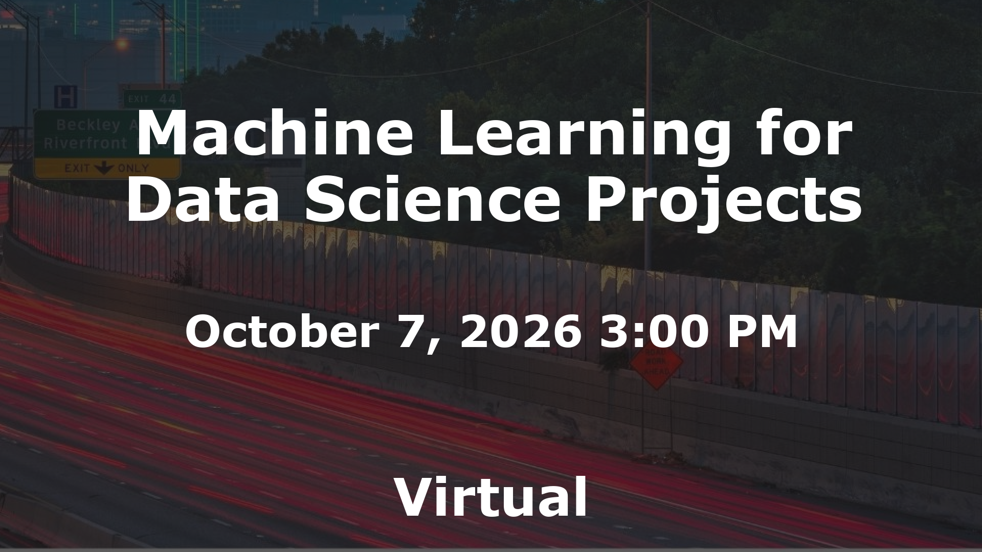 Machine Learning for Data Science Projects event image